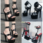 รองเท้าส้นสูง 6 นิ้วสีดำ ไซส์ 35-42 มี 2 รุ่น