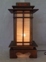 Teak Wood Floor Lamp Hotel Resort Decoration โคมไฟไม้สักแบบตั้งพื้น ตบแต่งโรงแรมรีสอรท์