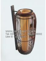 โคมไฟไม้สักแขวนผนัง155