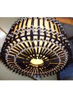 โคมไฟไม้ไผ่แบบแขวนเพดาน Bamboo Ceiling Lamp