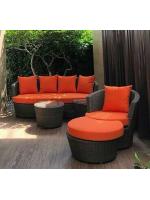 โซฟาหวาย โซฟาห้องนั่งเล่น โซฟาห้องรับแขก Rattan sofa Woven rattan sofa Living room sofa 34