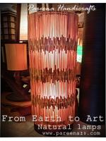 โคมไฟไม้ไผ่ แบบตั้งพื้น Bamboo floor lamp hotel resort decoration Modern Style