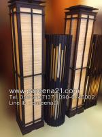 โคมไฟไม้สักตั้งพื้น162