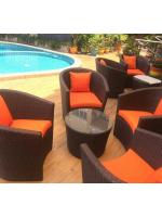 โซฟาหวาย โซฟาห้องนั่งเล่น โซฟาห้องรับแขก ชุดรับแขก Rattan sofa Woven rattan sofa Living room sofa 5