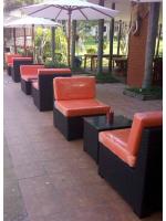 โซฟาหวาย โซฟาห้องนั่งเล่น โซฟาห้องรับแขก ชุดรับแขก Rattan sofa Woven rattan sofa Living room sofa 1