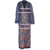 ชุดอินโดนีเซีย B3-1 สีน้ำเงิน (*ระบุ size เสื้อคลุมฯ)