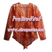เสื้อลูกไม้ ภาคใต้-สีแดง *size-L