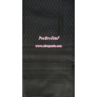 ผ้าลายไทย TA-A1 สีดำ (ความยาว 2 หลา)