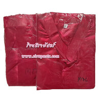 ชุดไทย/ลาว/กัมพูชา-ชาย [size-M เสื้อ/โจงฯสีแดง(โจงฯผ้ามัน) (ผ้าคาดเอว ทางร้านจัดให้ตามสินค้าที่มี)]