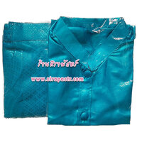 ชุดไทย/ลาว/กัมพูชา-ชาย [size-M เสื้อ/โจงฯสีฟ้า (ผ้าคาดเอว ทางร้านจัดให้ตามสินค้าที่มี)]