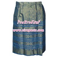 ผ้าถุงสั้น ร.7-สีฟ้า (ขนาดเอวใส่ได้ถึง 28 นิ้ว)