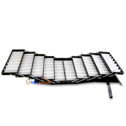 กระเป๋าใส่แว่นตา สไลด์เปิดออกข้าง ใส่แว่นสายตา&แว่นกันแดด ใส่ได้ 80 ตัว มีฝาปิด + ล็อครหัส