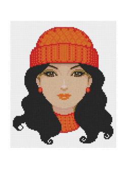 Pinn หมวกไหมพรมส้ม