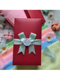 ผ้าขนหนูนาโนเนื้อหนาพิเศษสีหวาน ขนาดเช็ดตัว 24*48 นิ้ว แพ็คกล่องมุก