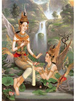 Pinn กินรีเล่นน้ำ