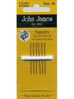John James Tapestry Needles เข็มปักครอสติช เบอร์ 26 (แพ็ค 6 อัน)