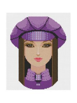 Pinn หมวกสีม่วง