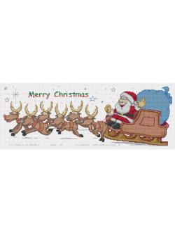 Pinn ซานตาคลอสนั่งรถเลื่อน