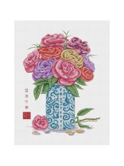 Pinn แจกันดอกกุหลาบ