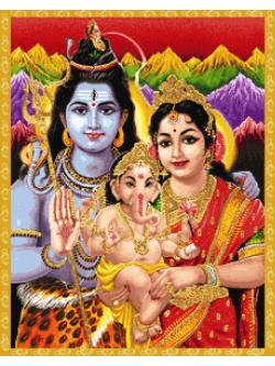 Pinn พระศิวะ พระแม่อุมาและพระพิฆเนศ