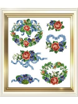 EMS ผังลาย Roses and Violets