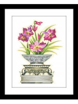 ชุดปักจีน Orchid : Pink