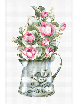 Luca-S ชุดปัก Bouquet with roses