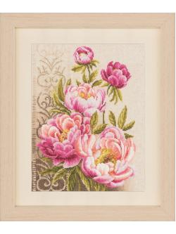 Vervaco ชุดปัก Peonies and Swirls