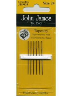 John James Tapestry Needles เข็มปักครอสติช เบอร์ 24 (แพ็ค 6 อัน)