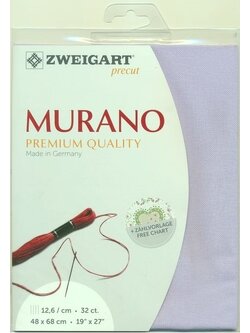 Zweigart Murano 32ct. สีม่วง Lavender ขนาด 48 x 68 ซม.