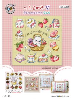 Soda ผังลาย Strawberry Cat