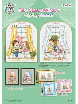 Soda ผังลาย Four Season Window-Spring,Summer