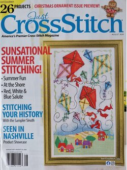 หนังสือนิตยสาร Just Cross Stitch ฉบับ August 2020