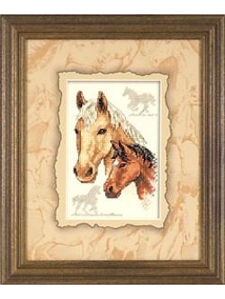 Dimensions ชุดปัก Equestrian Duo (มีกระดาษแมทให้ด้วยค่ะ)