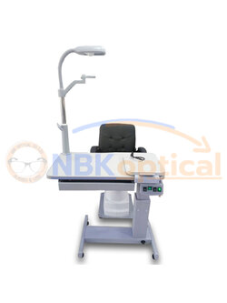 ชุดโต๊ะวัดสายตา C180A พร้อมเก้าอี้ปรับระดับไฟฟ้า