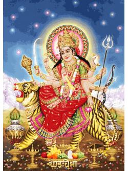 Pinn พระแม่อุมาประทับหลังเสือ