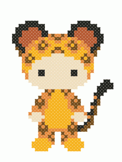 Nattee ชุดปัก Leopard