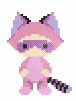 Nattee ชุดปัก Raccoon