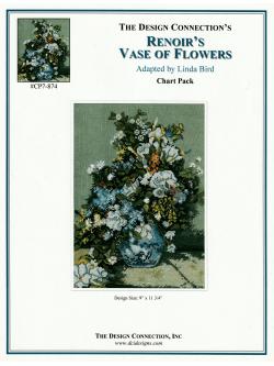 The Design Connection ผังลาย Renoir's Vase of Flowers