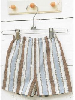 แพทเทิร์นตัดกางเกงขาสั้นเด็ก เอวรูดไซส์ 70, 80, 90