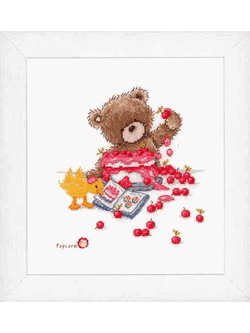 Vervaco ชุดปัก Popcorn the Bear : Baking Pie