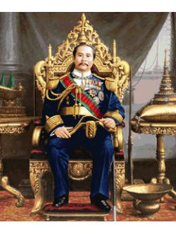 Pinn รัชกาลที่ 5 ประทับบัลลังค์ (ภาพขนาดเล็ก)