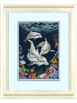 Dimensions ชุดปัก Dolphin Playtime