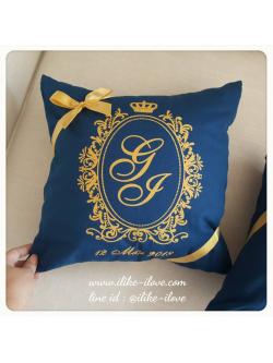 หมอนอิง สกรีนลายผูกโบว์