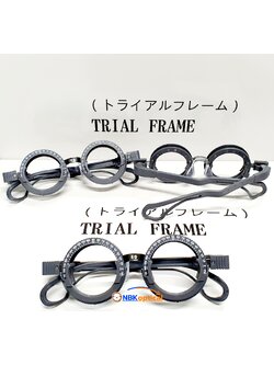 เฟรมวัดสายตา Trial Frame Model PVC WB-1105G (PD 58,60,62,64,66)สีเทาเข้ม