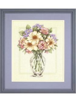 Dimensions ชุดปัก Flowers in Tall Vase