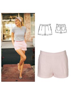 แพทเทิร์นกางเกงขาสั้น ซิปข้าง มีกระเป๋า