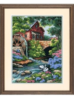 Dimensions ชุดปัก Needlepoint Old Mill Cottage