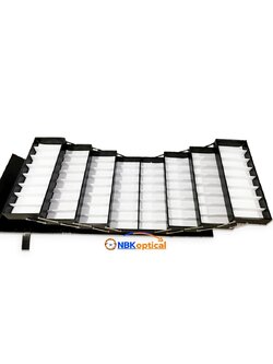 กระเป๋าใส่แว่นตา 64 ตัวสไลด์เปิดข้าง