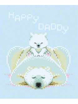 Nattee ชุดปัก หมีโพลา(Happy Daddy)